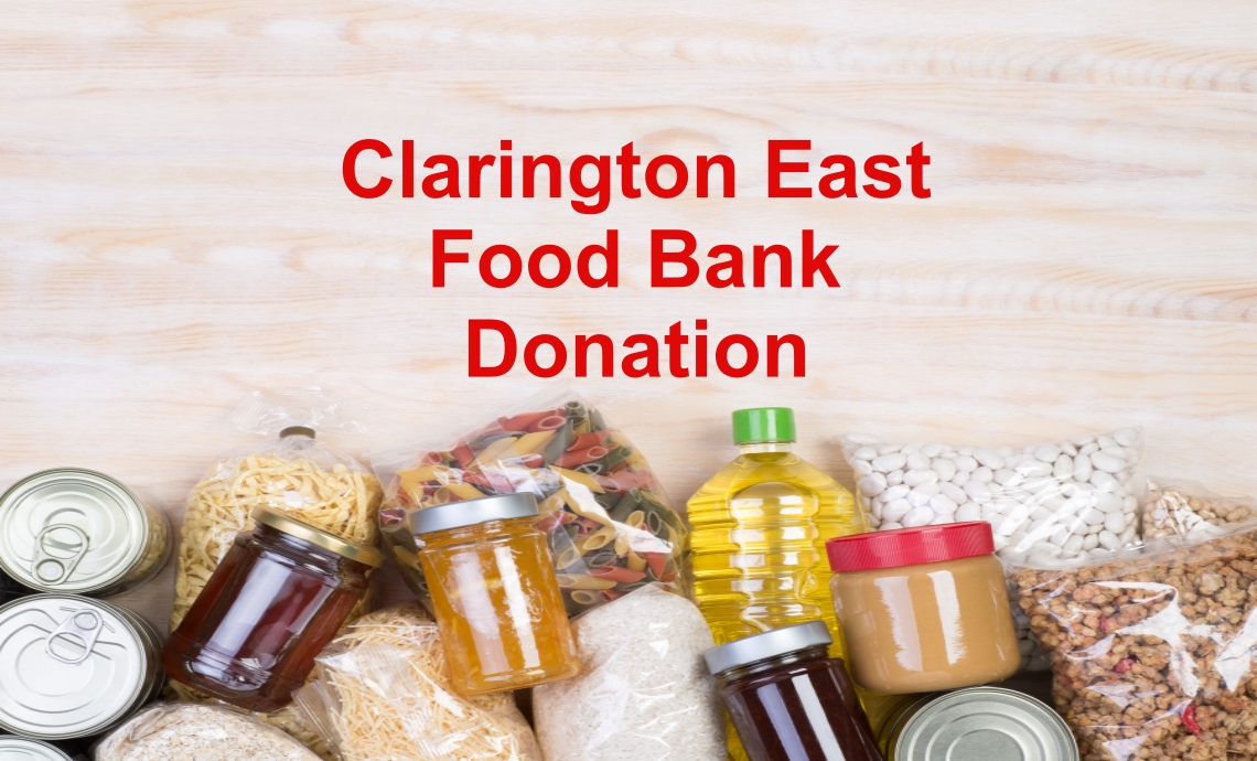 District 30 Donates to Clarington East Food Bank